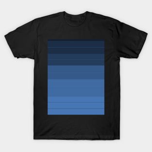 Blue Tones Stripes T-Shirt